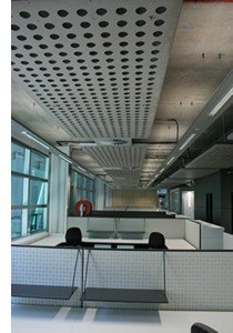 perforated fibre cement ceiling lining panels