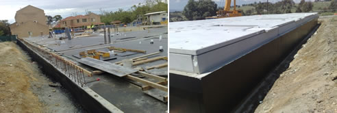 liquid rubber waterproofing on slab