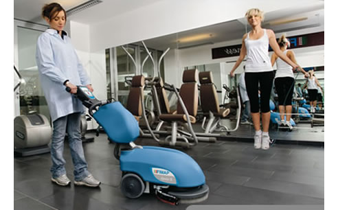 gym floor cleaning machine