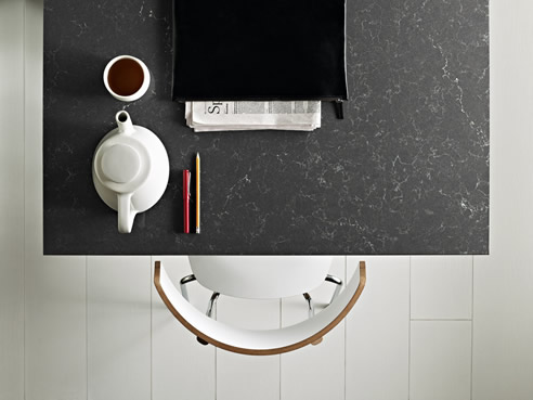 quartz benchtop black