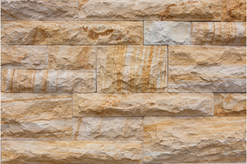 sandstone cladding teakwood
