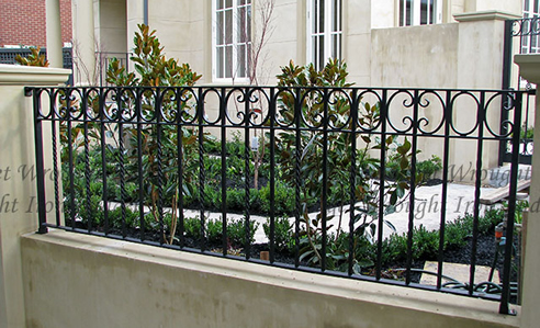 wrought iron fence