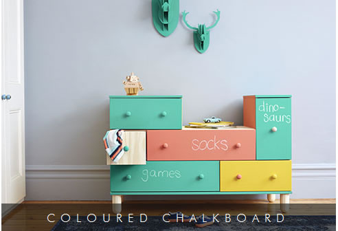 coloured chalkboard paint