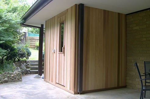 sauna room outdoor
