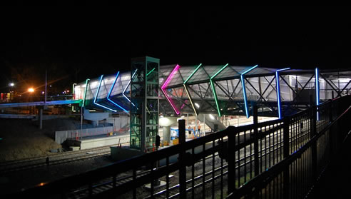 wayville train station overpass gen2 flex lighting