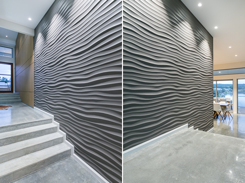 dune pattern 3d wall panelling