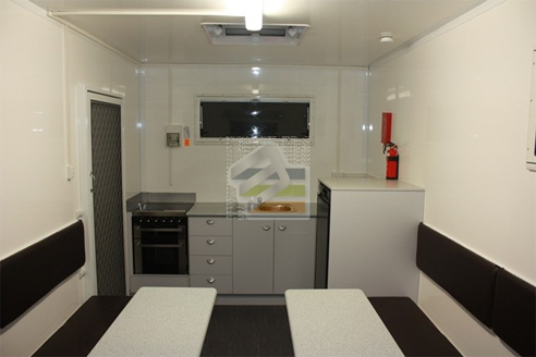 industrial caravan interior