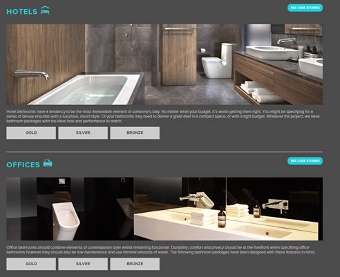 specify caroma application solution packages