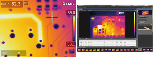 heated pcb trace