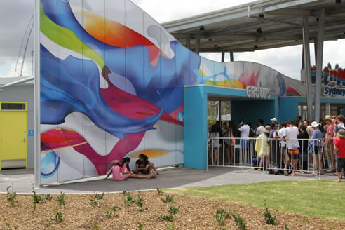 entry signage wet n wild sydney