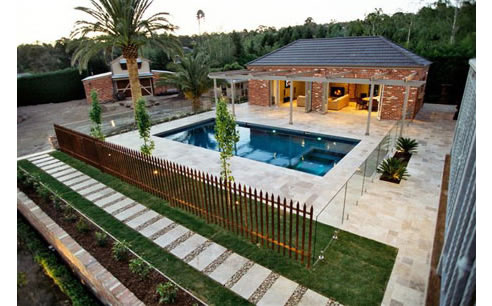 travertine landscaping