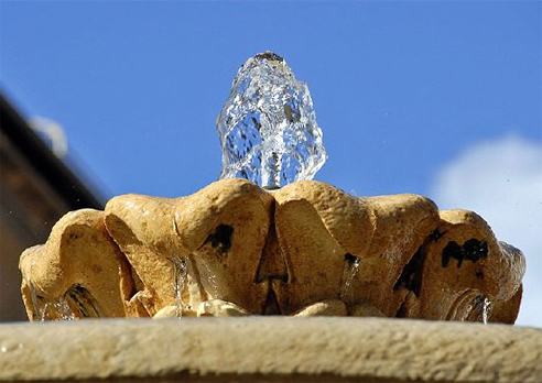 water feature stone