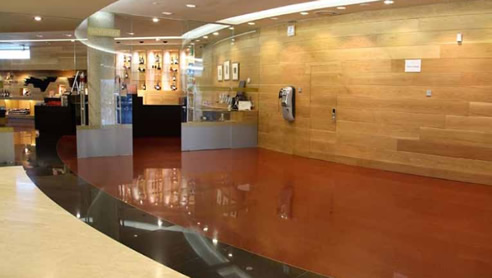 high traffic polished floor