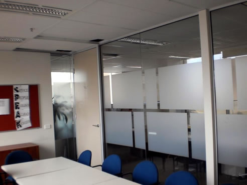 boardroom frosted window film