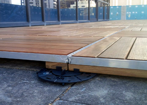 low height decking pedestal