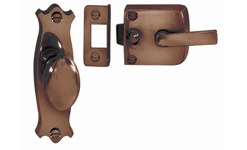 brass door latch assembly