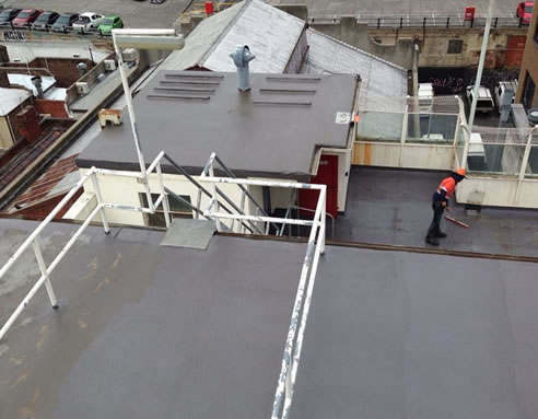 new membrane on roof