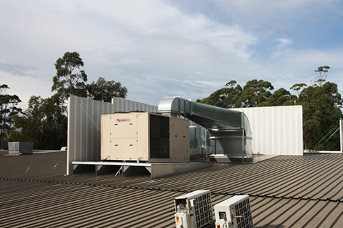 sound absorbing walls air conditioning unit