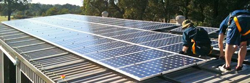 solar panel installation
