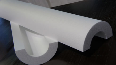 long cylinder polystyrene