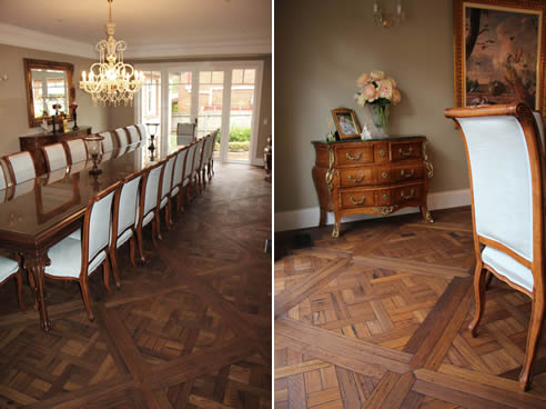 recycled hardwood parquetry floors