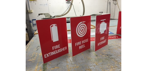 fire instrument signage