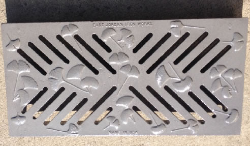 patterned trench grate