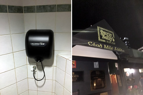 black hand dryer