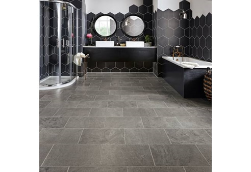 stone tile look vinyl floor