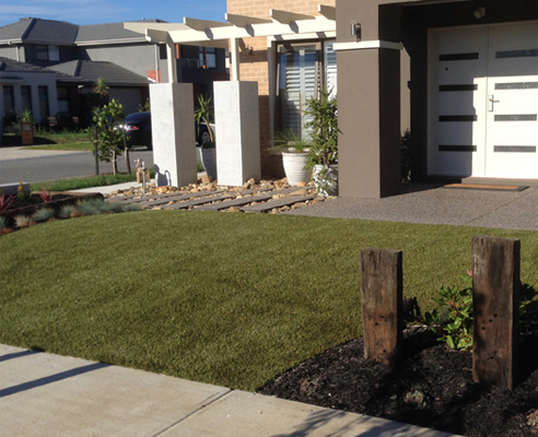 fake grass front lawn