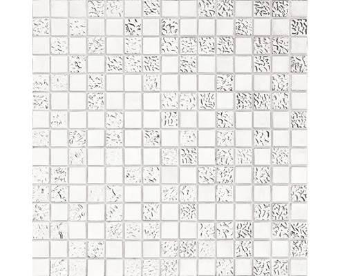 silver mosaic tiles