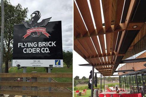 heatstrip outdoor heating at flying brick cider co