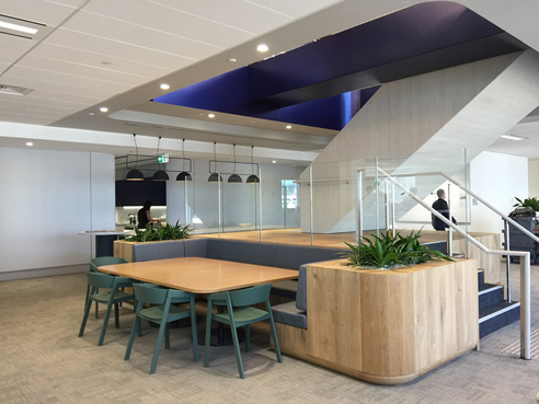 Spectrum metal surface for Savills office interior sydney