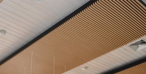 decorslat restaurant acoustic ceiling slats