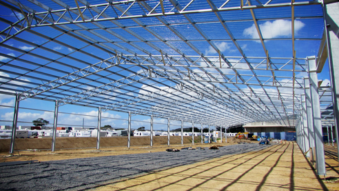 Open Web Trusses as Portal Roof Rafters Hopleys