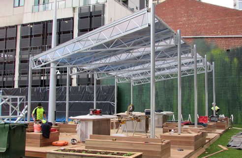 RMIT Open Web Truss BBQ Structure