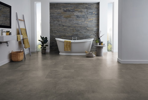 stone effect looselay vinyl floor