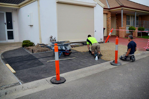 Exterior concrete overlay from MPS Paving