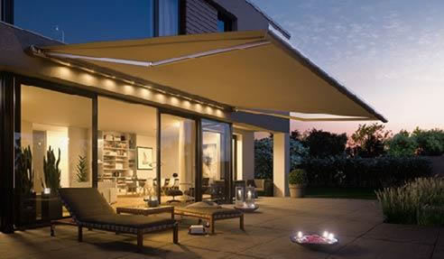 Motorised Folding Arm Awning