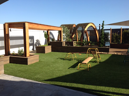 outdoor play area child care