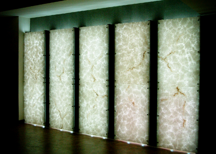 LED Lit Acrylic Onyx Sheets from Allplastics