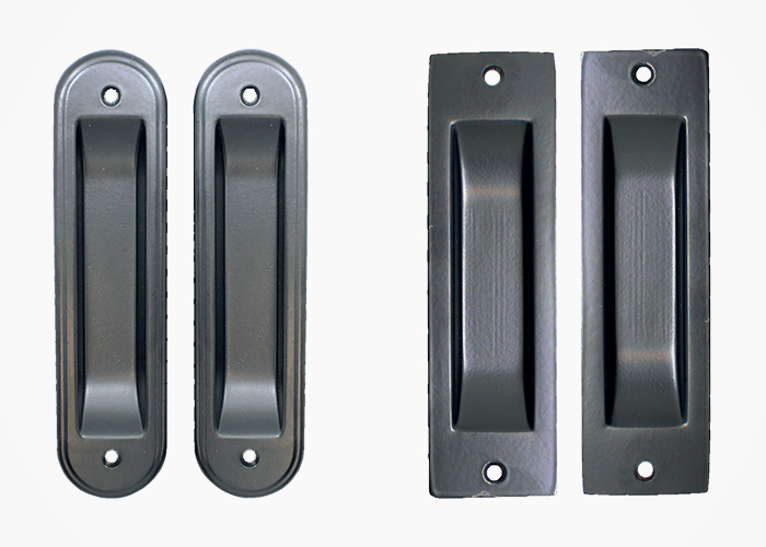 Sliding Door Flush Pulls - New Black Finish from Cowdroy