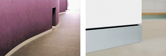 Decorum Flat Aluminium Skirting from Hazelwood & Hill