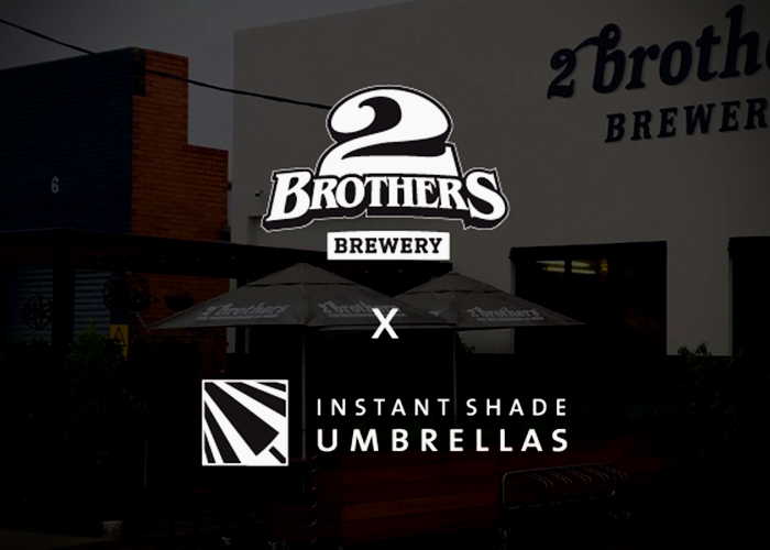 Promotional Umbrellas for Brewery by Instant Shade Umbrellas