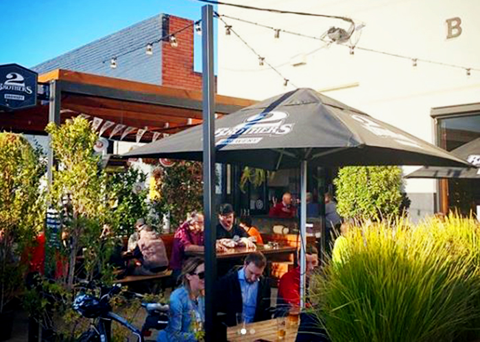 Promotional Umbrellas for Brewery by Instant Shade Umbrellas