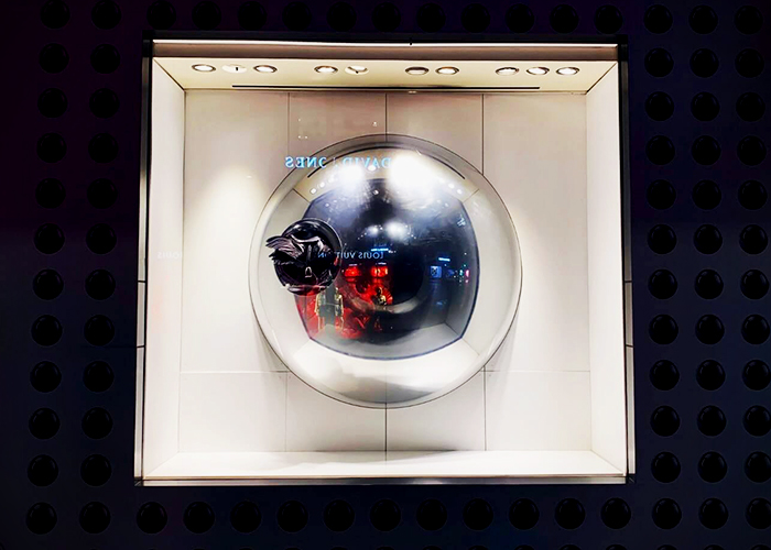 Acrylic Mirror Domes for Futuristic Retail Fit-outs by Allplastics