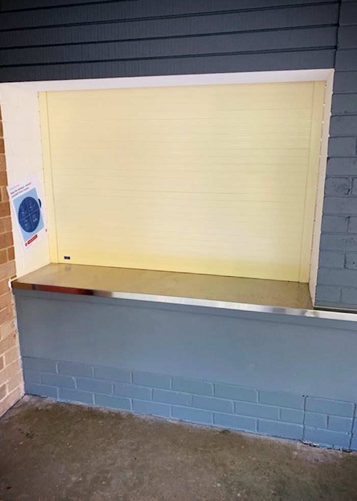 Roller Shutters with Flyscreens for School Canteens from ATDC