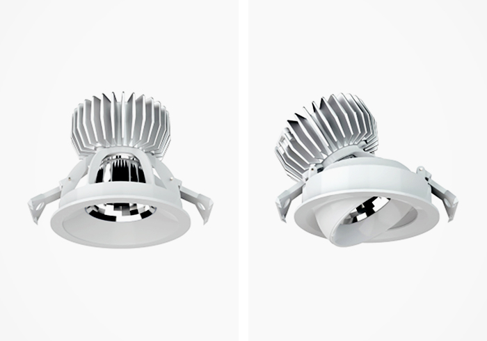 Versatile Luminaires - DOT Adjustable Downlights from Pierlite