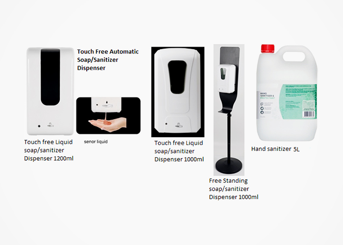 Touch-free Hand Soap & Sanitiser Dispensers from Star