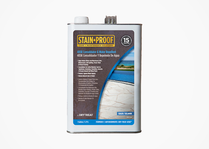 40SK Consolidator and Water Repellent Sealer from Stain-Proof